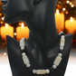 Lovely Natural Snow Quartz, Black Onyx, Howlite and Mountain Jade, Semi-precious, One-of-a -kind, Beaded Necklace A-crafted by Artistry Jewelry
