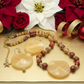 Dazzling Oranges, Tans, and Yellow Mixed Pattered Wood Beads in This Tropical Show Necklace, One-of-a-Kind-handcrafted by Artistry Jewelry