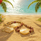 Dazzling Oranges, Tans, and Yellow Mixed Pattered Wood Beads in This Tropical Show Necklace, One-of-a-Kind-handcrafted by Artistry Jewelry