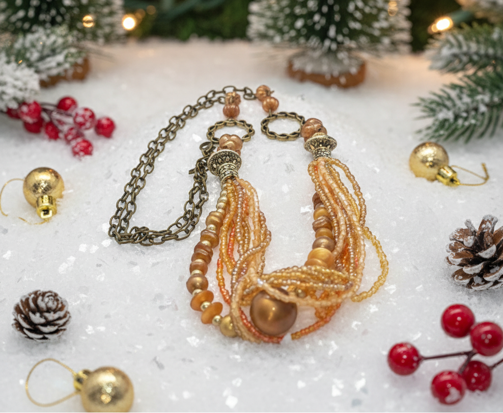 Fancy Seed Beads Forever Necklace