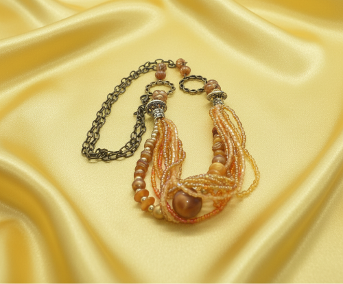 Fancy Seed Beads Forever Necklace