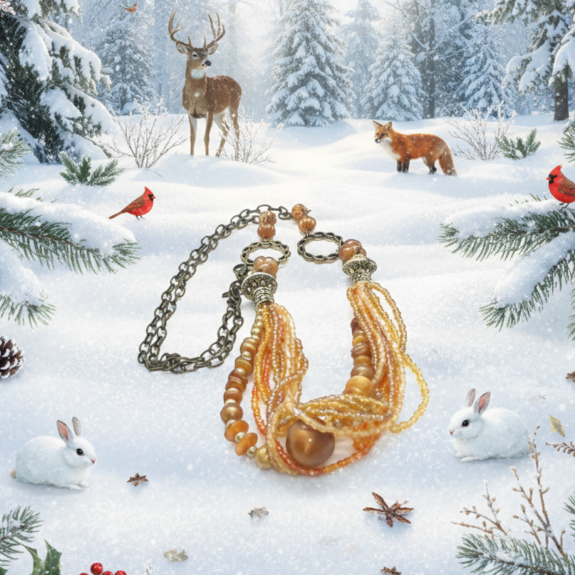 Fancy Seed Beads Forever Necklace