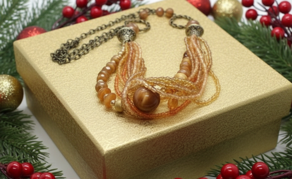 Fancy Seed Beads Forever Necklace