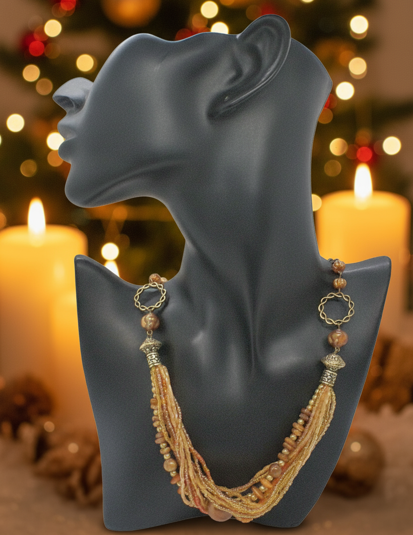 Fancy Seed Beads Forever Necklace