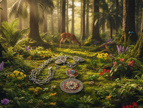 Lovely Chain and Disc Necklace