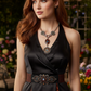 Lovely Chain and Disc Necklace
