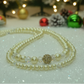 Gorgeous Yellow Pearl Beads,Briolette Crystals, and Cubic Zirconia, One-of-a-Kind Beaded Necklace-handcrafted by Artistry Jewelry