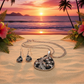 Beautiful Black, Silver, and Gray, Rhinestone, Teardrop, Double Chain Necklace Set- by Artistry Jewelry