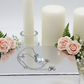 A  Beautiful Teardrop Crystal and Stainless Steel Chain Necklace, One-of-a-Kind-handcrafted by Artistry Jewelry