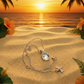 A  Beautiful Teardrop Crystal and Stainless Steel Chain Necklace, One-of-a-Kind-handcrafted by Artistry Jewelry