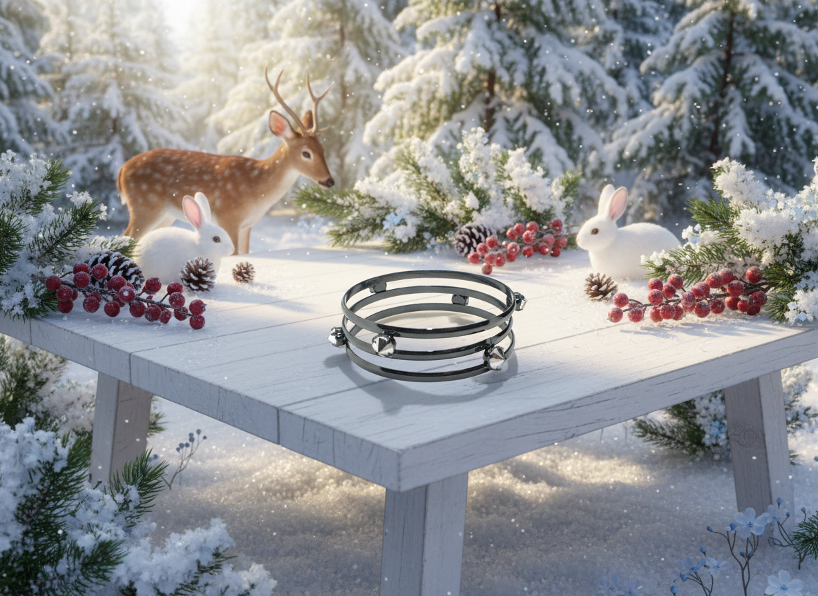 Exciting Triple Bangle Spike Bracelet