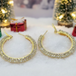 Dazzling Gold Hoop Earrings