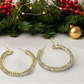 Dazzling Gold Hoop Earrings