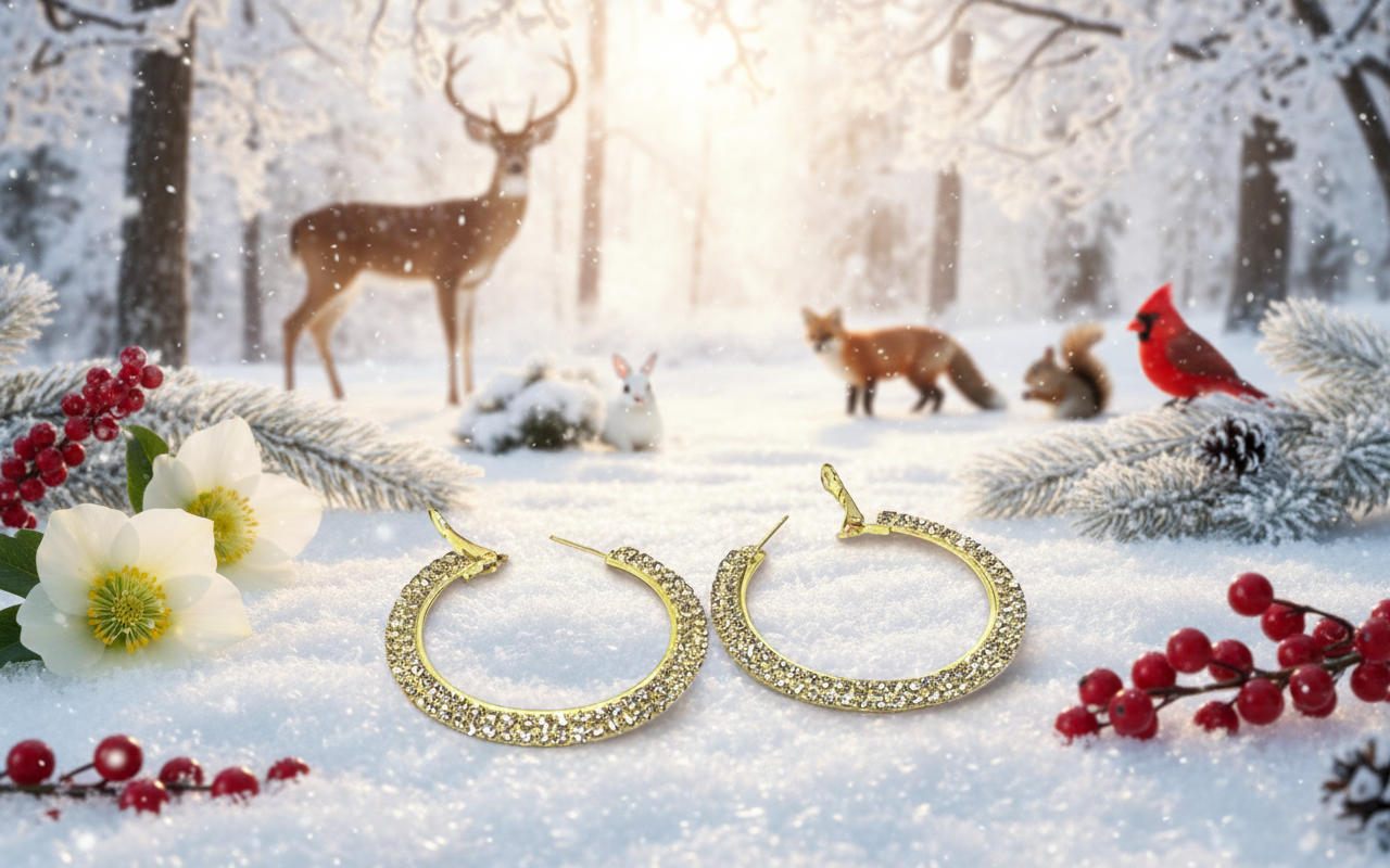 Dazzling Gold Hoop Earrings