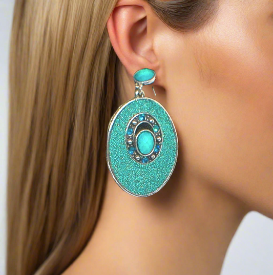 Tantalizing Teal Earrings