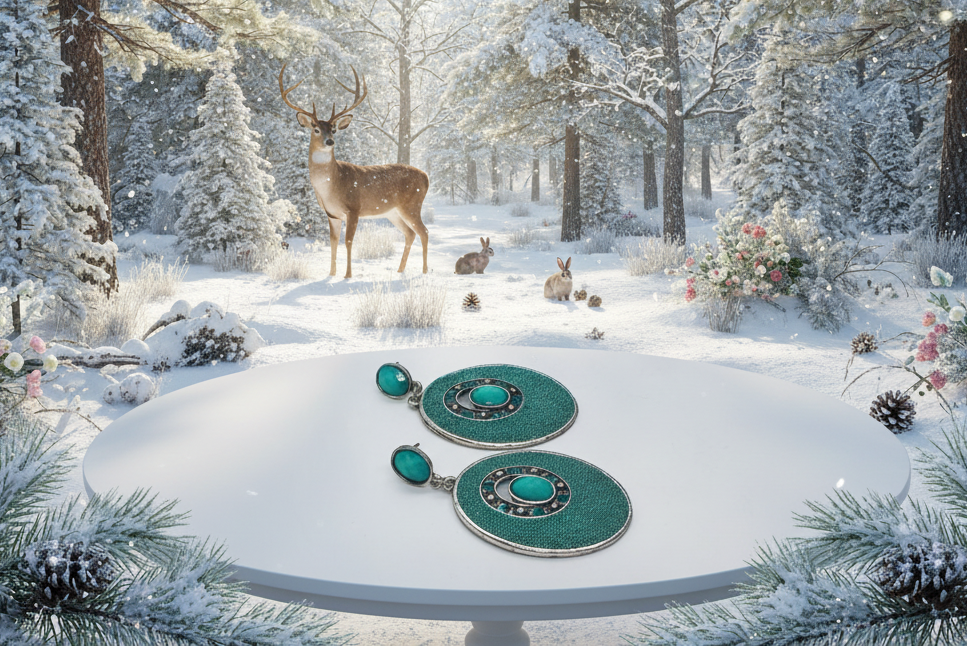 Tantalizing Teal Earrings