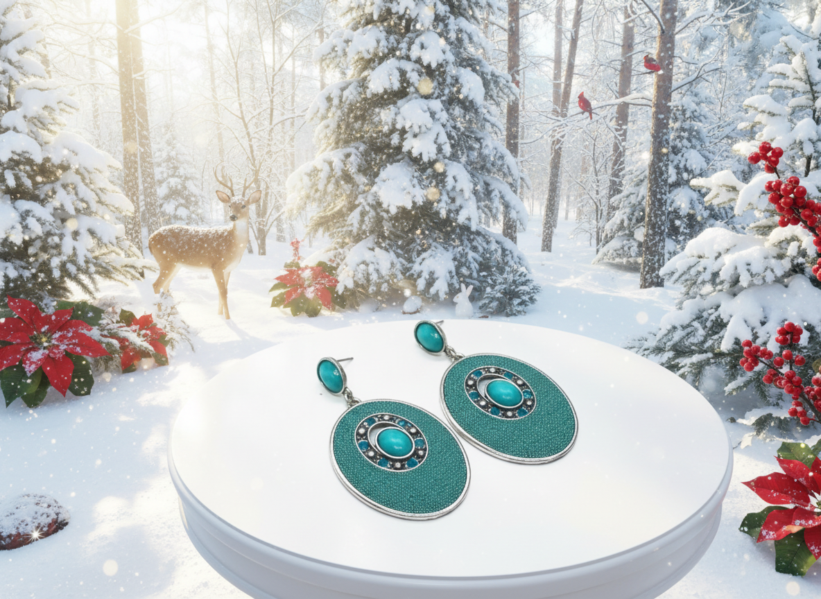 Tantalizing Teal Earrings
