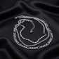 Flattering Triple Chain Choker Necklace