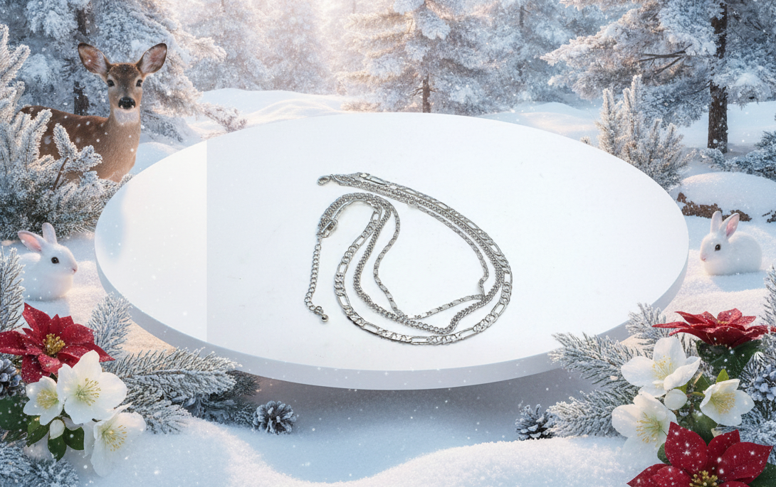 Flattering Triple Chain Necklace