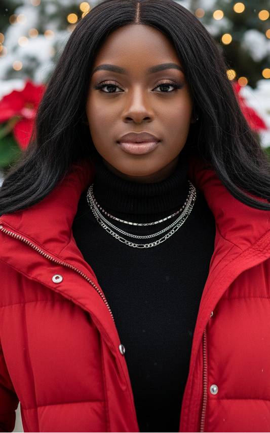 Flattering Triple Chain Necklace