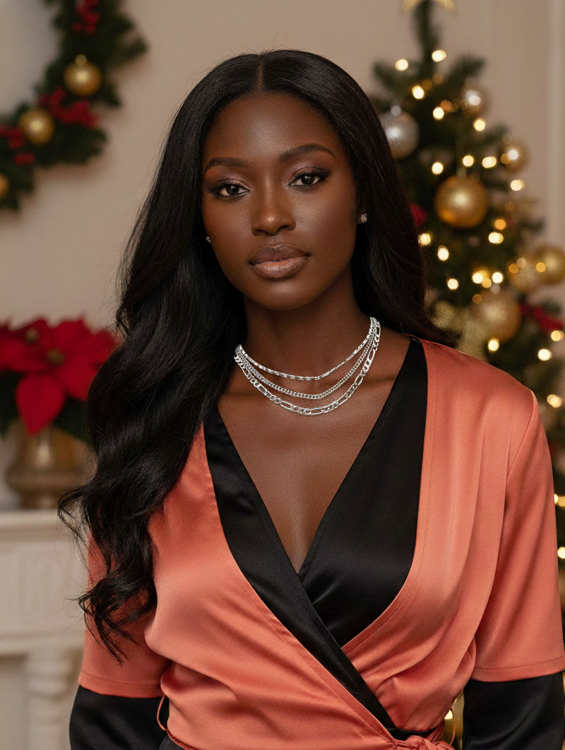 Flattering Triple Chain Necklace