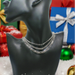 Flattering Triple Chain Necklace