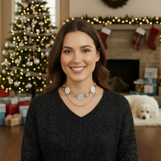 Fabulous Hammered Disc Necklace