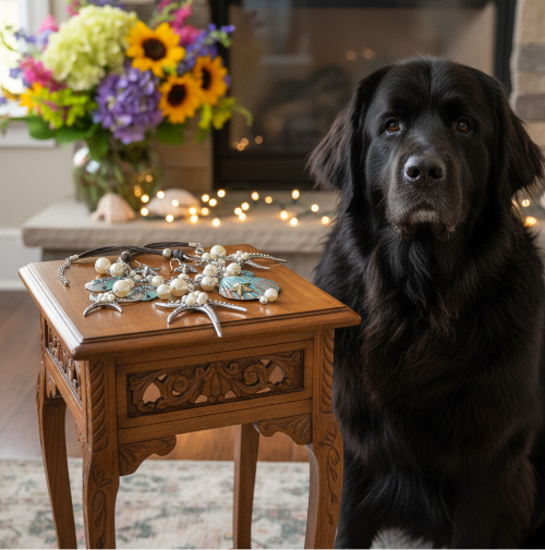 Gorgeous Starfish and Shell Statement Necklace Set