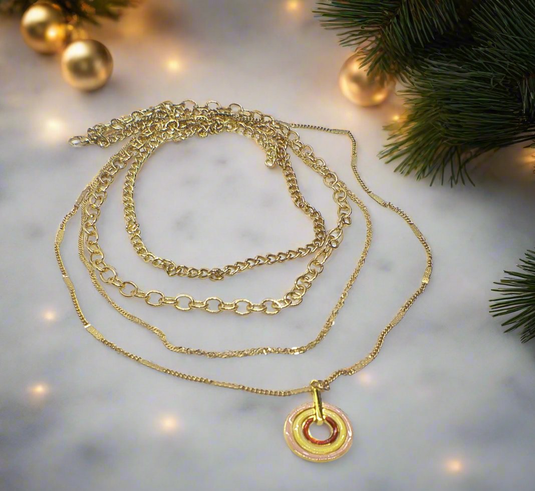 Beautiful Multi-layer Gold Necklace