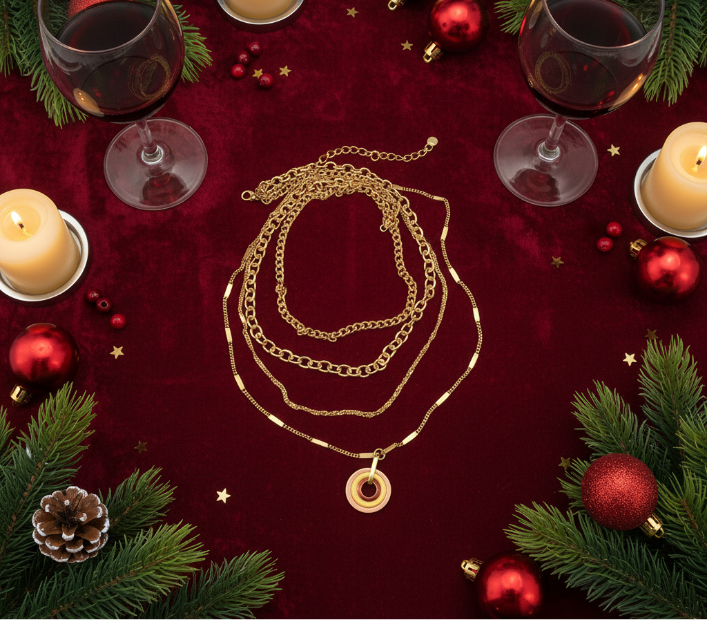 Beautiful Multi-layer Gold Necklace