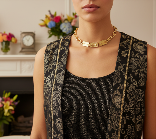 Lovely Gold Arrow Necklace