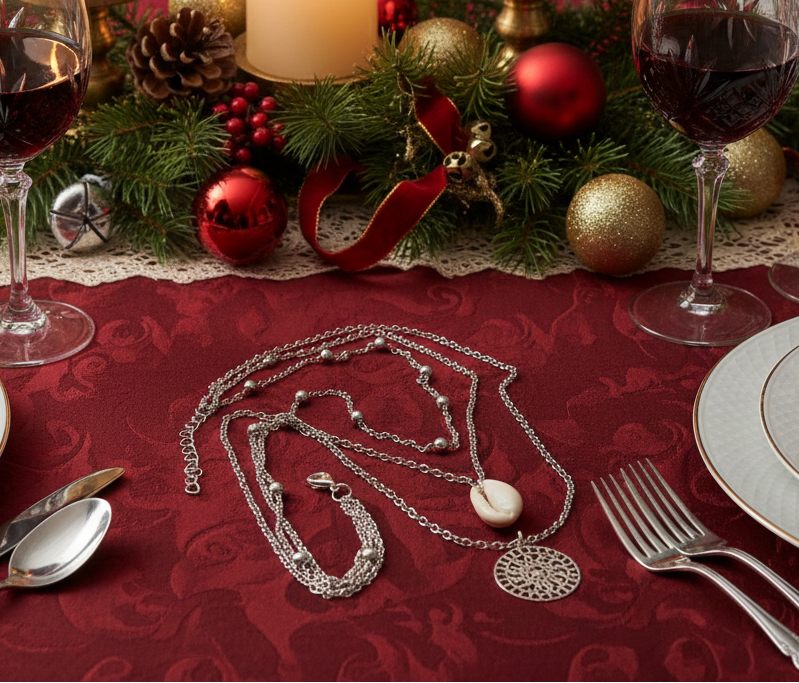 Stunning Silver Shell Multilayer Necklace