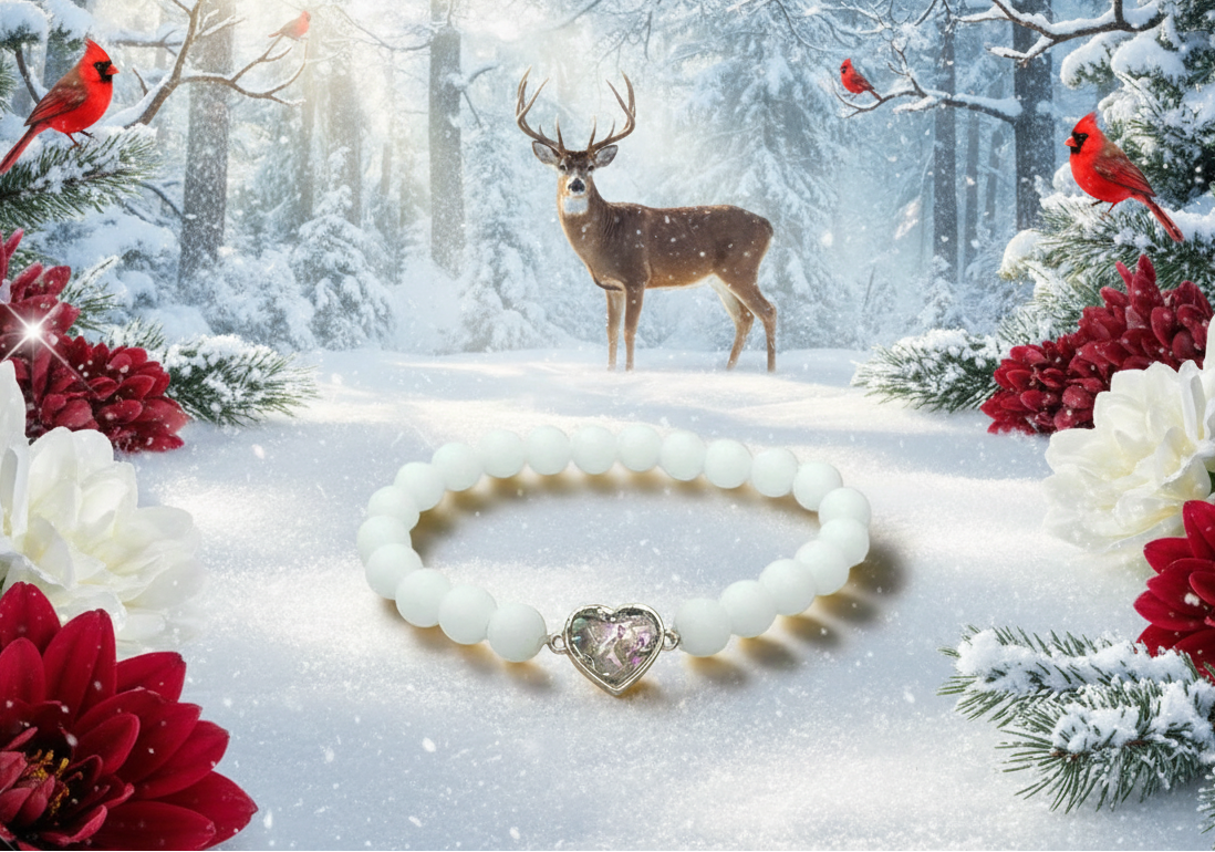 Gorgeous Heart Abalone Bracelet