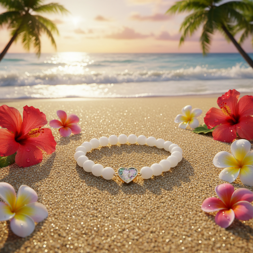 Gorgeous Heart Abalone Bracelet