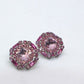 Lovely Marquise Pink Stud Earrings