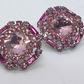 Lovely Marquise Pink Stud Earrings