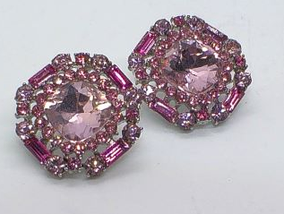 Lovely Marquise Pink Stud Earrings