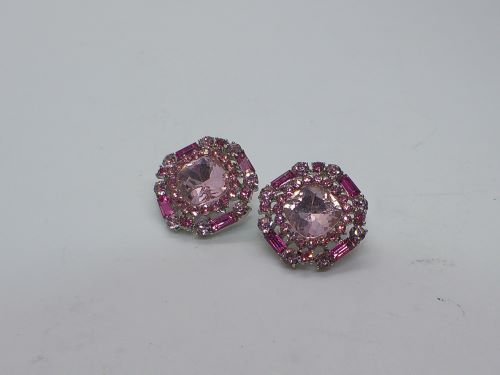 Lovely Marquise Pink Stud Earrings