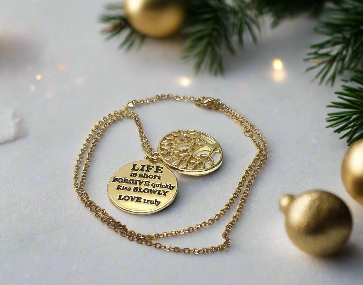 Inspirational Message Necklace