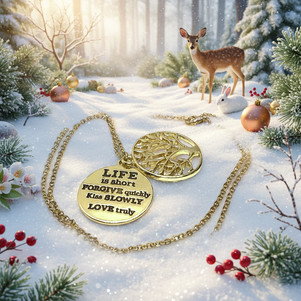 Inspirational Message Necklace