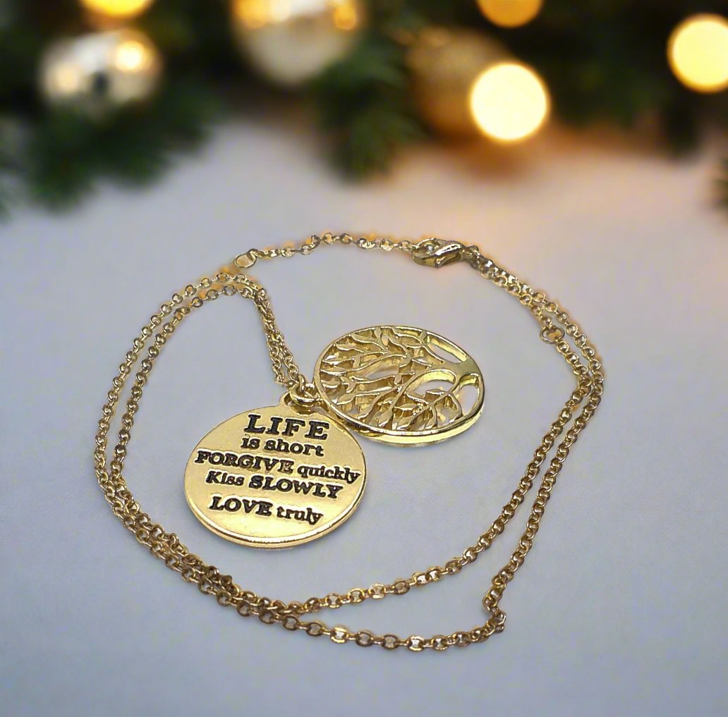 Inspirational Message Necklace