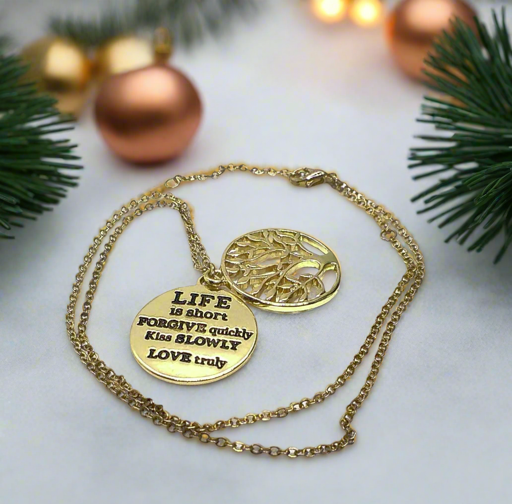 Inspirational Message Necklace