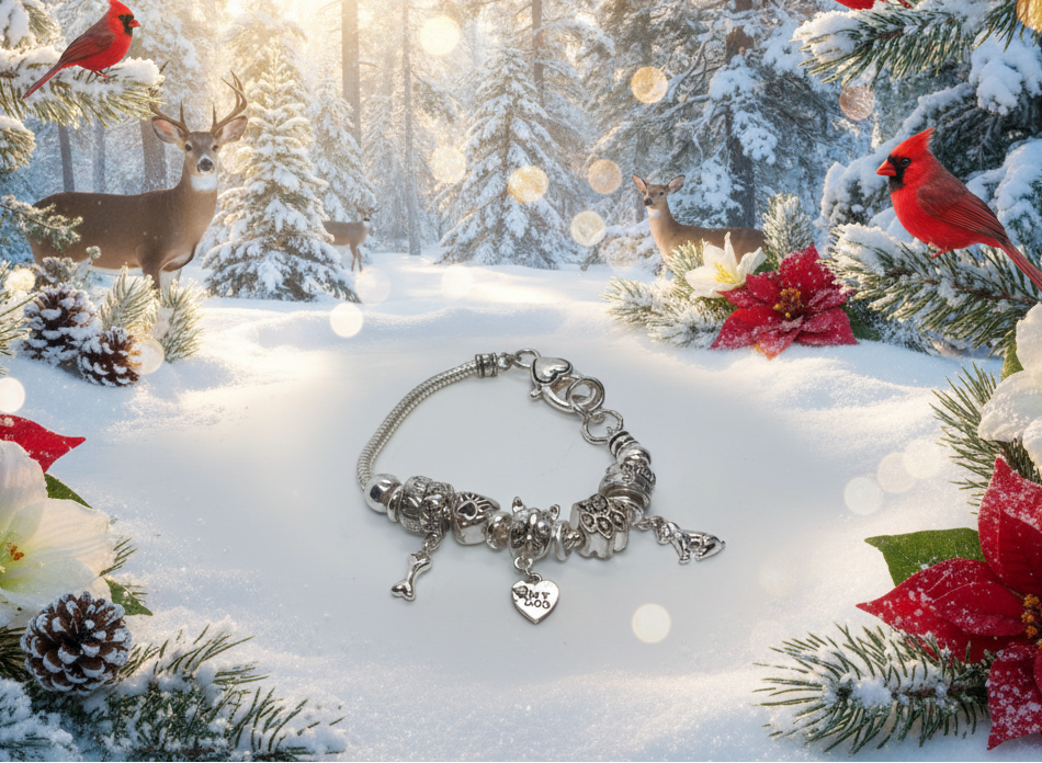 My Dog Heart Charm Bracelet