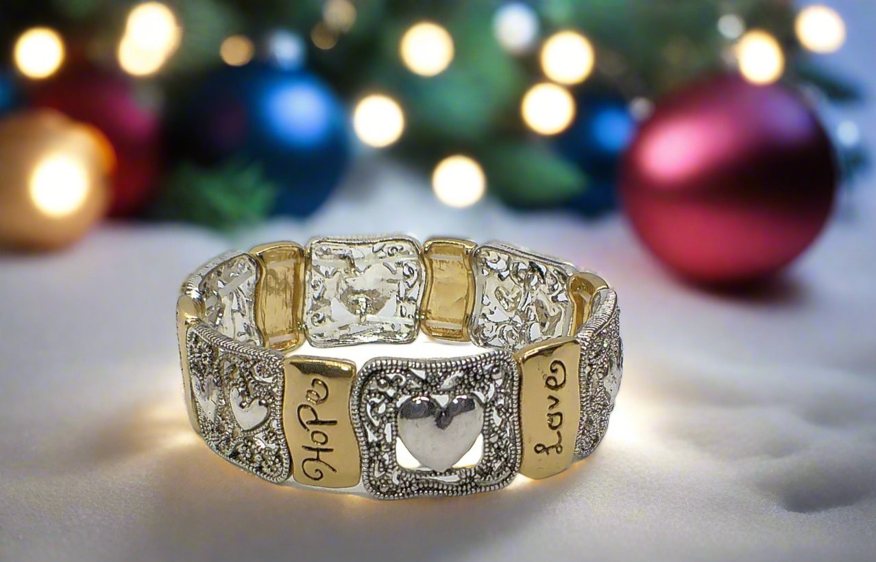Fabulous "Faith Hope and Love" Bracelet