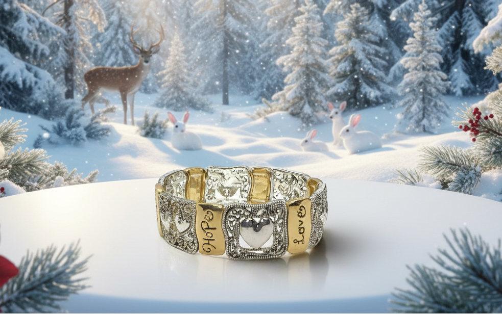 Fabulous "Faith Hope and Love" Bracelet