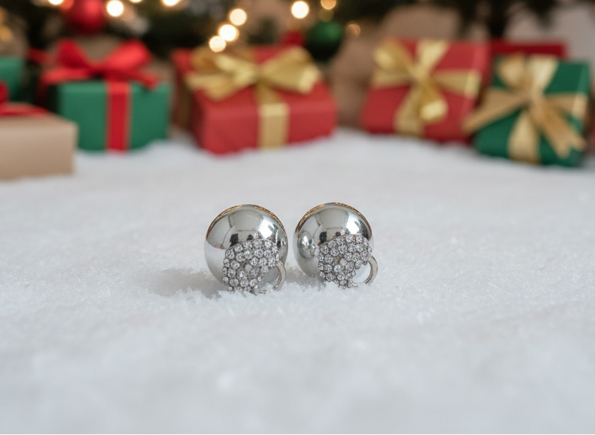 Heart Shaped Double-sided Earrings