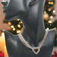 Multi Chain PAVE Heart Necklace