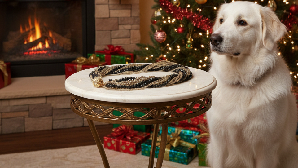 Beautiful Multi Strand Beaded Twist Necklace
