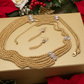 Multi Foxtail Chain Necklace Set