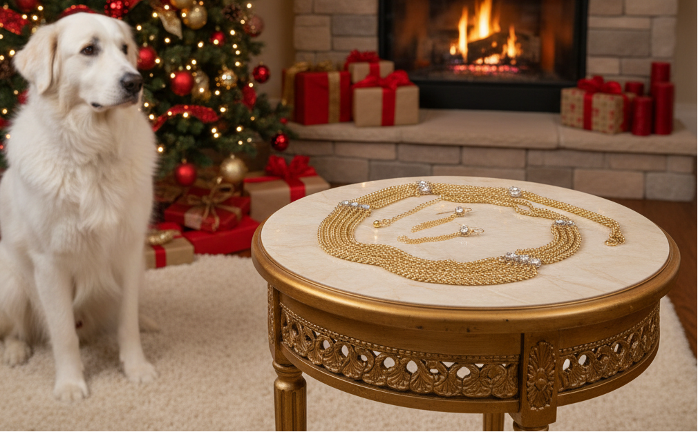 Multi Foxtail Chain Necklace Set